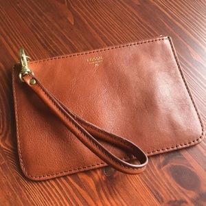 Fossil Leather Wristlet